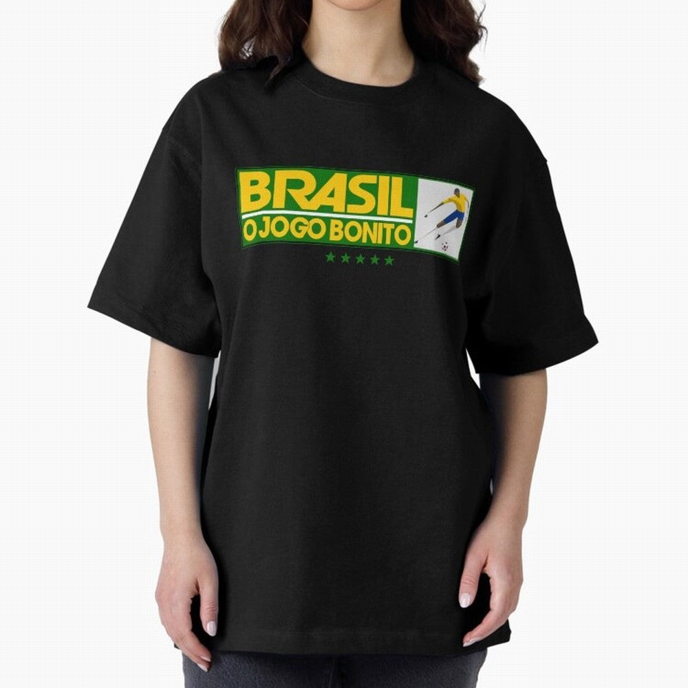 O jogo bonito Oversized T-Shirt Relive Legendary Nights from the FIFA World Cup 2026 USA Canada Mexico Journey through Messi and Cristiano Ronaldo Highlights, England Pride, Game Day Rituals, Football Legends, Country Pride and the Road to the