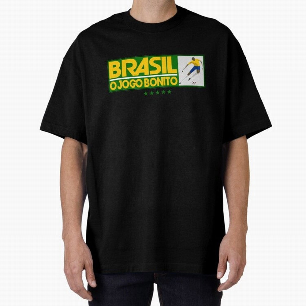 O jogo bonito Oversized T-Shirt Relive Legendary Nights from the FIFA World Cup 2026 USA Canada Mexico Journey through Messi and Cristiano Ronaldo Highlights, England Pride, Game Day Rituals, Football Legends, Country Pride and the Road to the