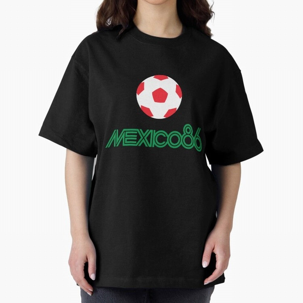 Mexico 86 World Cup Print8 Classic T-Shirt Keep Football History Alive during FIFA World Cup 2026 Group Stage Spirit, Filled with Brazil, Messi, Neymar and Mbappe, Vintage Soccer Flavor, Modern Football Stars, National Flags and Final Night