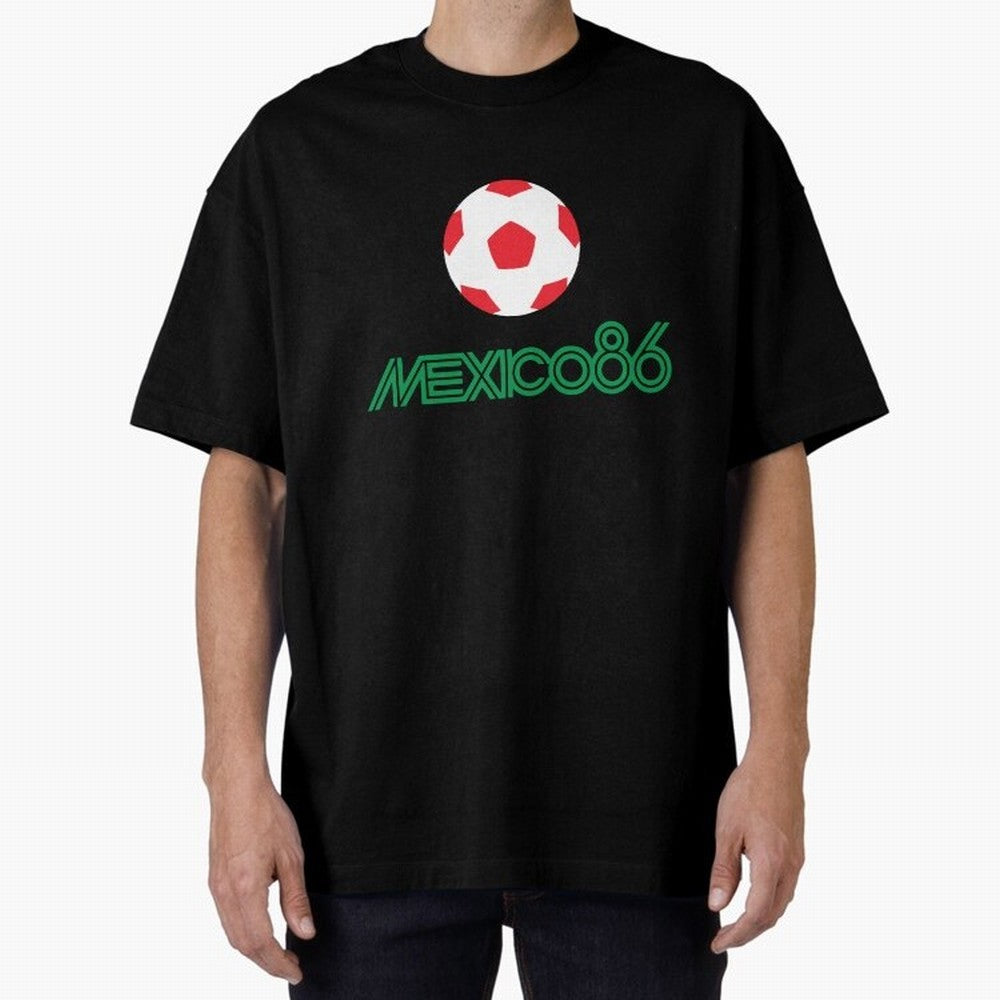 Mexico 86 World Cup Print8 Classic T-Shirt Keep Football History Alive during FIFA World Cup 2026 Group Stage Spirit, Filled with Brazil, Messi, Neymar and Mbappe, Vintage Soccer Flavor, Modern Football Stars, National Flags and Final Night