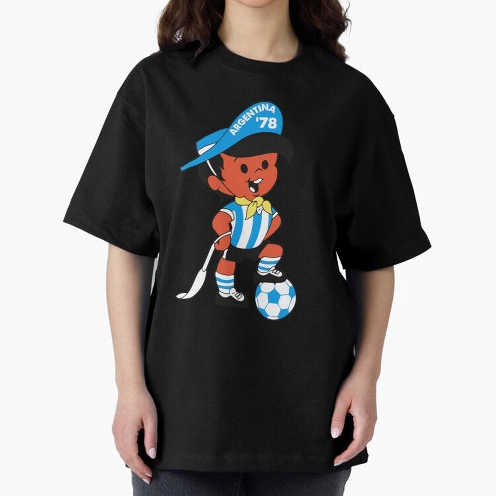 Argentina 78 Mascot Print1 Essential T-Shirt Elevate FIFA World Cup 2026 for Fans of Haaland and Portugal, Bringing Retro Football Energy, Iconic Rivalries, Trophy Chase Drama and Stadium Atmosphere; Built for Supporters Chasing Trophy Dreams,