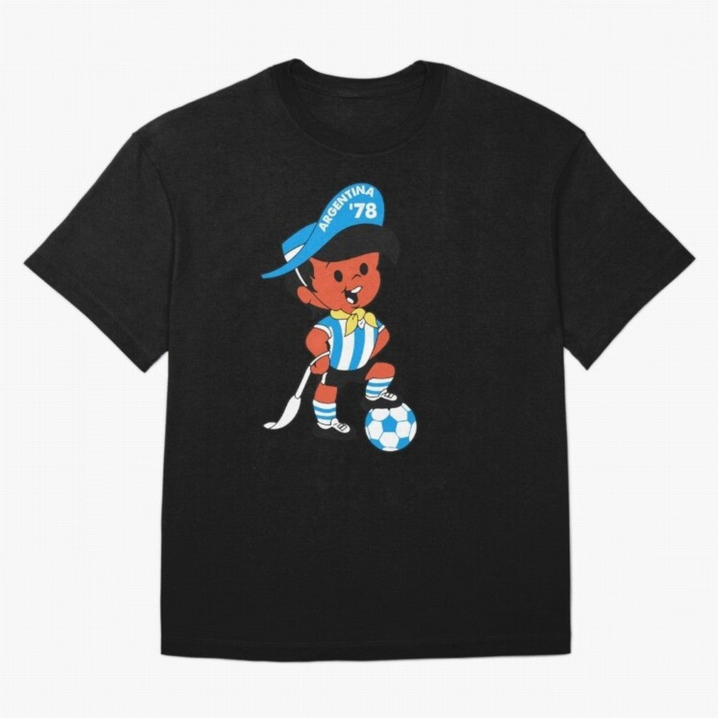Argentina 78 Mascot Print1 Essential T-Shirt Elevate FIFA World Cup 2026 for Fans of Haaland and Portugal, Bringing Retro Football Energy, Iconic Rivalries, Trophy Chase Drama and Stadium Atmosphere; Built for Supporters Chasing Trophy Dreams,