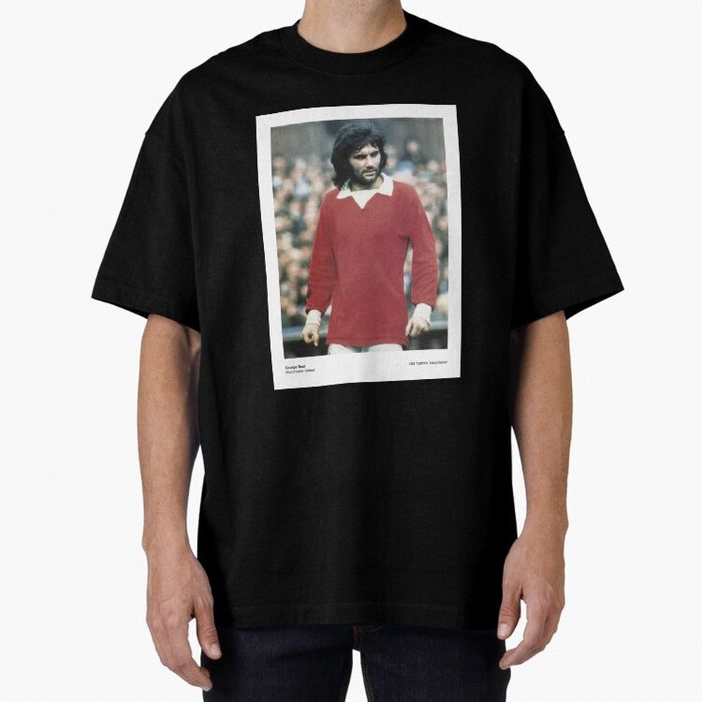 George Best Manchester United1 Oversized T-Shirt Keep the Match Day Mood of FIFA World Cup 2026 Group Stage for Fans of Messi, Neymar and Mbappe and Spain, Bringing Retro Football Energy, Iconic Rivalries, Trophy Chase Drama and Stadium Atmosphere;