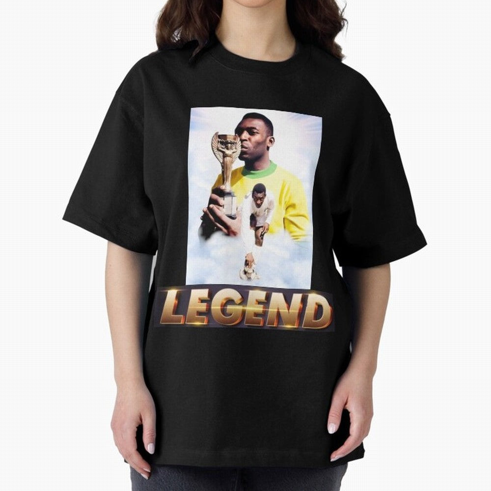 Signed Pele Shirt Classic T-Shirt Capture FIFA World Cup 2026 with Messi and Cristiano Ronaldo, Portugal, Spain and Germany Energy, Football History, Final Match Energy, Crowd Noise and Once in a Lifetime Moments; Great for Supporters Who Love