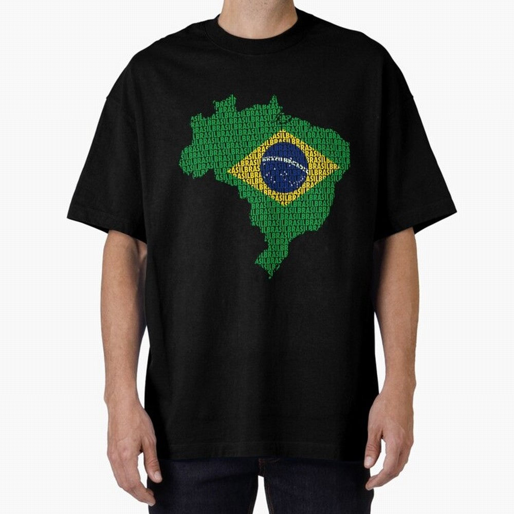 Map of Brazil (Brasil) Classic T-Shirt Fuel the Hype around the FIFA World Cup 2026 Group Stage Journey through Mbappe and Neymar Highlights, England, France and Netherlands Pride, Soccer Culture, Superstar Moments, National Team Dreams and