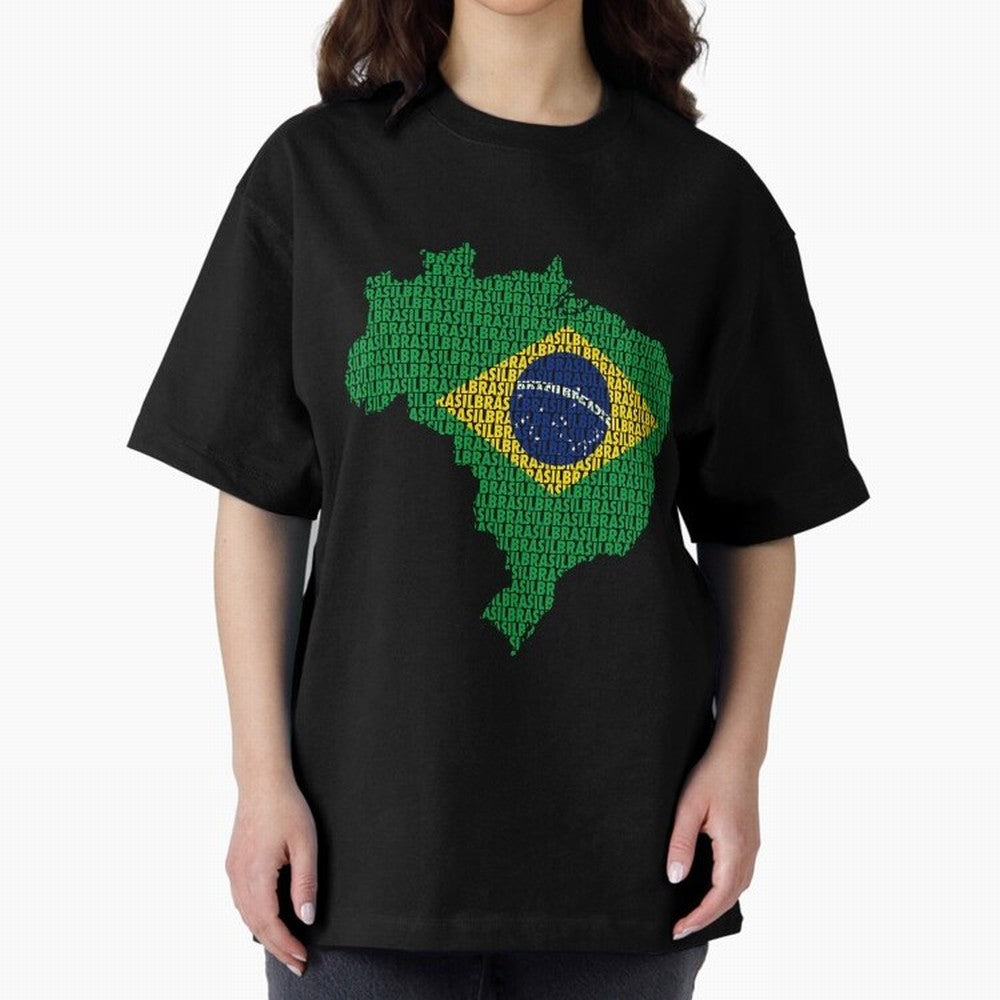 Map of Brazil (Brasil) Classic T-Shirt Fuel the Hype around the FIFA World Cup 2026 Group Stage Journey through Mbappe and Neymar Highlights, England, France and Netherlands Pride, Soccer Culture, Superstar Moments, National Team Dreams and