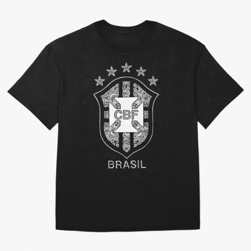 BRASIL NATIONAL FOOTBALL TEAM LOGO Oversized T-Shirt Celebrate Fan Favorites in FIFA World Cup 2026 USA Canada Mexico Driven by Messi, Neymar and Mbappe, England, France and Netherlands Energy, Championship Spirit, Famous Goals, Roaring Crowds and