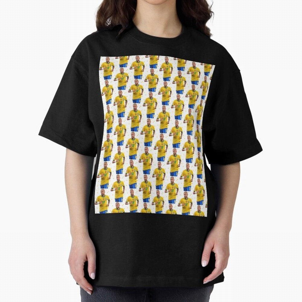 Neymar Star Sexy Graphic T-Shirt Show Match Day Excitement for FIFA World Cup 2026 Group Stage Spirit, Inspired by Brazil, Portugal and Argentina, Cristiano Ronaldo, Haaland and CR7, Championship Spirit, Famous Goals, Roaring Crowds and