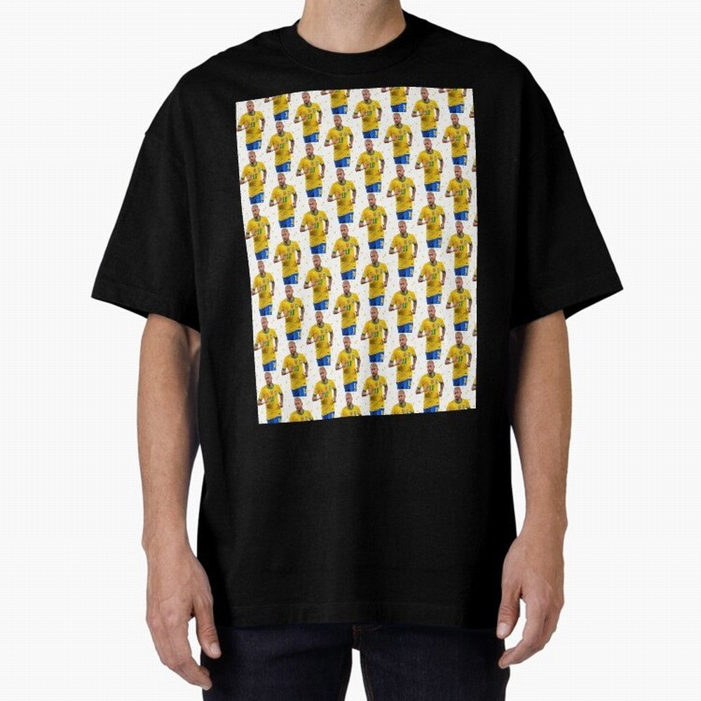 Neymar Star Sexy Graphic T-Shirt Show Match Day Excitement for FIFA World Cup 2026 Group Stage Spirit, Inspired by Brazil, Portugal and Argentina, Cristiano Ronaldo, Haaland and CR7, Championship Spirit, Famous Goals, Roaring Crowds and
