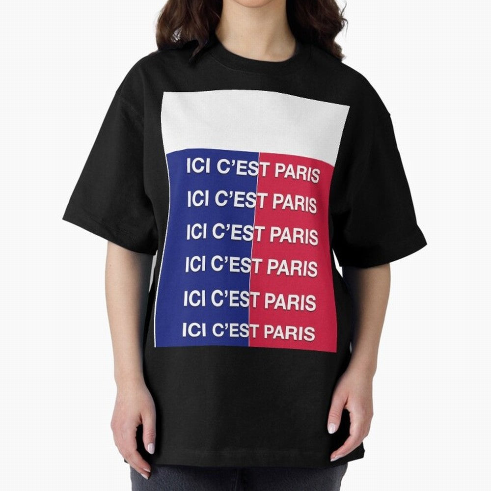 ICI C'EST PARIS Graphic T-Shirt Bring Trophy Dreams to FIFA World Cup 2026 Group Stage for Fans of Haaland and Mbappe and France, Bringing Stadium Memories, Football Loyalty, International Chants and Championship Tradition; Made for Die Hard
