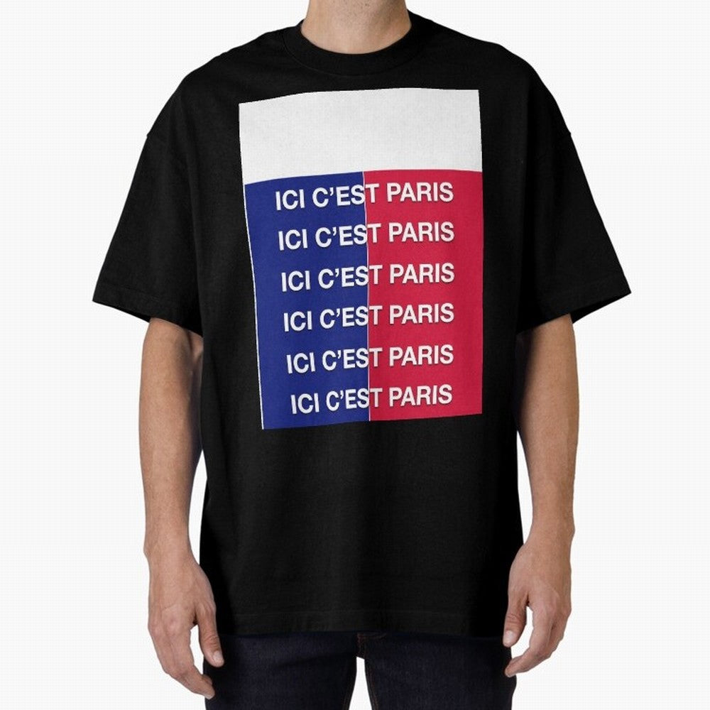 ICI C'EST PARIS Graphic T-Shirt Bring Trophy Dreams to FIFA World Cup 2026 Group Stage for Fans of Haaland and Mbappe and France, Bringing Stadium Memories, Football Loyalty, International Chants and Championship Tradition; Made for Die Hard