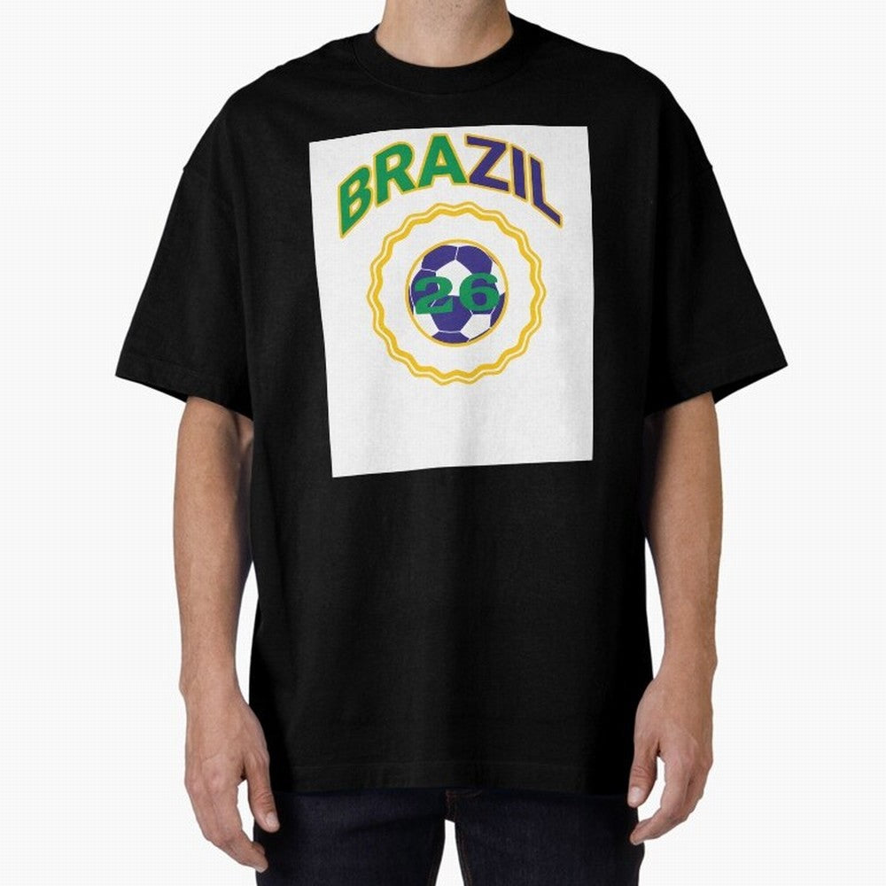 brazil 2026 world cup soccer badge Premium T-Shirt Remember FIFA World Cup 2026 Group Stage for Fans of Messi and Cristiano Ronaldo and England, Bringing Fan Favorite Moments, National Team Passion, Big Match Drama and Soccer History; Perfect for