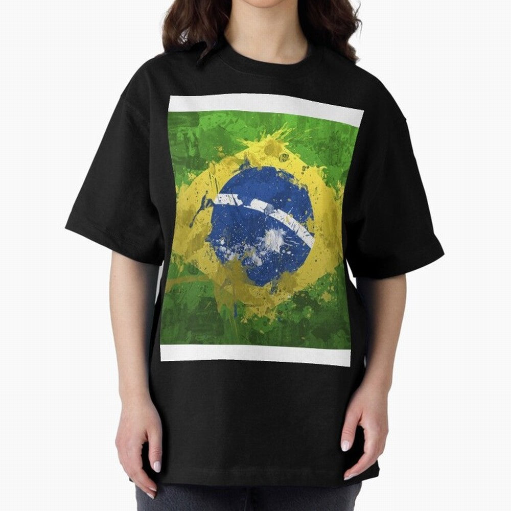 Brasilian Flag Face Mask Graphic T-Shirt Show Love for Legendary Goals in FIFA World Cup 2026 Inspired by CR7, Brazil, Portugal and Argentina Energy, Match Day Excitement, Supporter Culture, Golden Goals and Global Football Passion; Ideal for Fans