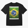 Brasilian Flag Face Mask Graphic T-Shirt Show Love for Legendary Goals in FIFA World Cup 2026 Inspired by CR7, Brazil, Portugal and Argentina Energy, Match Day Excitement, Supporter Culture, Golden Goals and Global Football Passion; Ideal for Fans