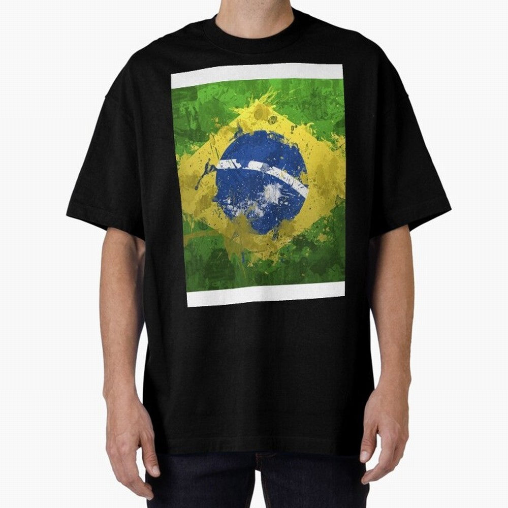 Brasilian Flag Face Mask Graphic T-Shirt Show Love for Legendary Goals in FIFA World Cup 2026 Inspired by CR7, Brazil, Portugal and Argentina Energy, Match Day Excitement, Supporter Culture, Golden Goals and Global Football Passion; Ideal for Fans