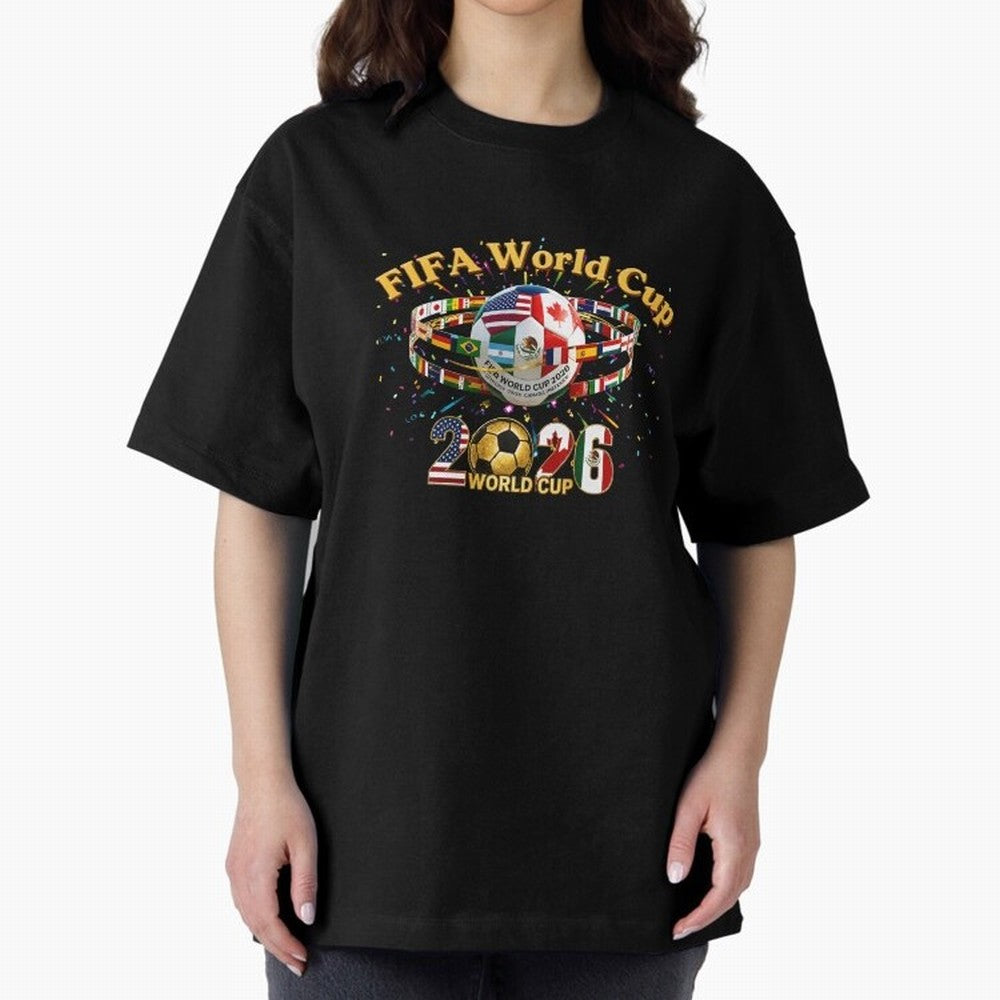 2026 World Cup Soccer World Flags Stadium Graphic Classic T-Shirt Honor the Beautiful Game during Global Football Passion for FIFA World Cup 2026 Group Stage, Built around CR7, Portugal, Spain and Germany, Championship Spirit, Famous Goals, Roaring