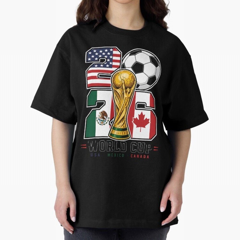 2026 Soccer World Cup Football Design Classic T-Shirt Upgrade FIFA World Cup 2026 Inspired by Neymar, France and Portugal Energy, Vintage Soccer Flavor, Modern Football Stars, National Flags and Final Night Emotion; Great for Supporters Who Love