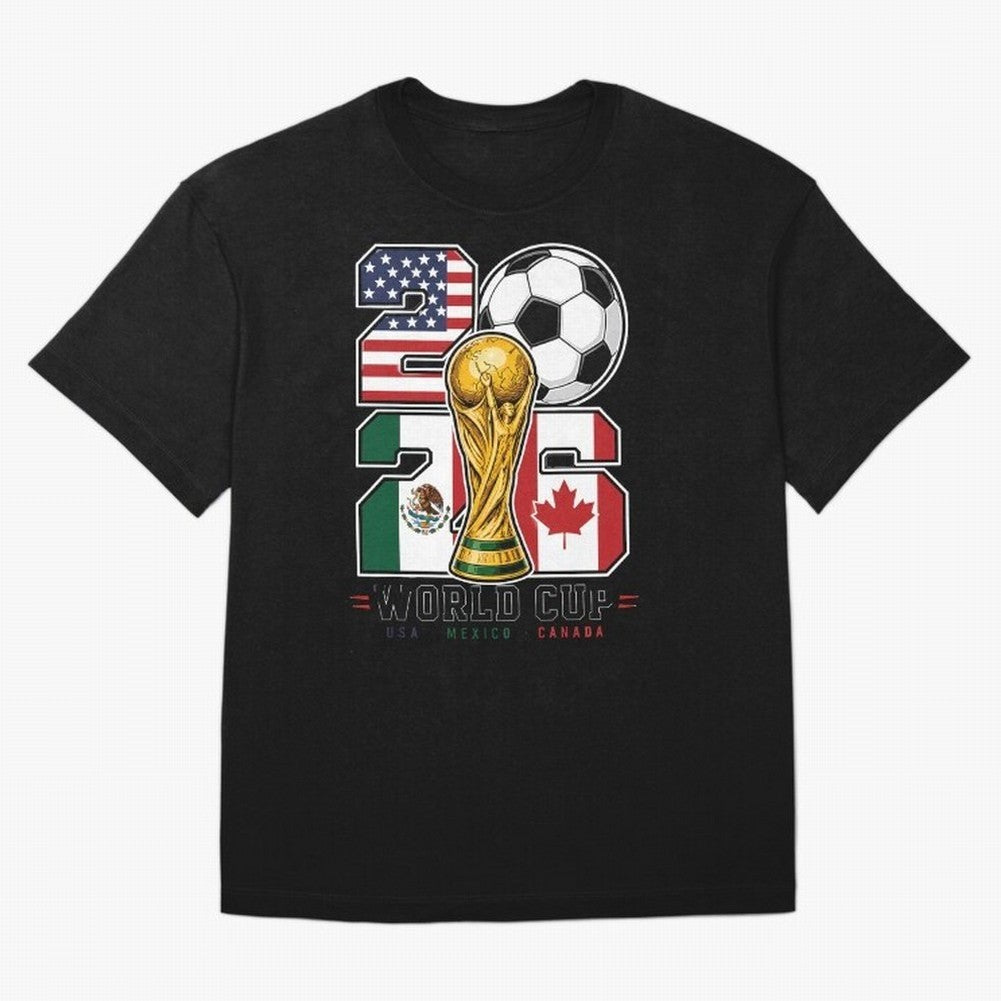 2026 Soccer World Cup Football Design Classic T-Shirt Upgrade FIFA World Cup 2026 Inspired by Neymar, France and Portugal Energy, Vintage Soccer Flavor, Modern Football Stars, National Flags and Final Night Emotion; Great for Supporters Who Love