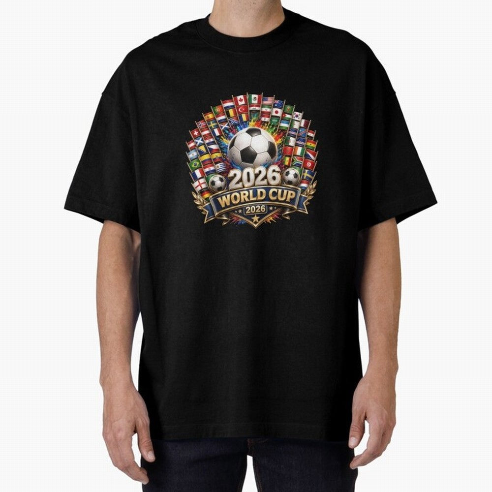 World Cup 2026, Soccer Tournament, 2026 Retro World Cup, Usa Canada Mexico Football Classic T-Shirt Share the Excitement of Global Football Passion for FIFA World Cup 2026 Group Stage, with Haaland and Mbappe, Spain and Netherlands, Champion
