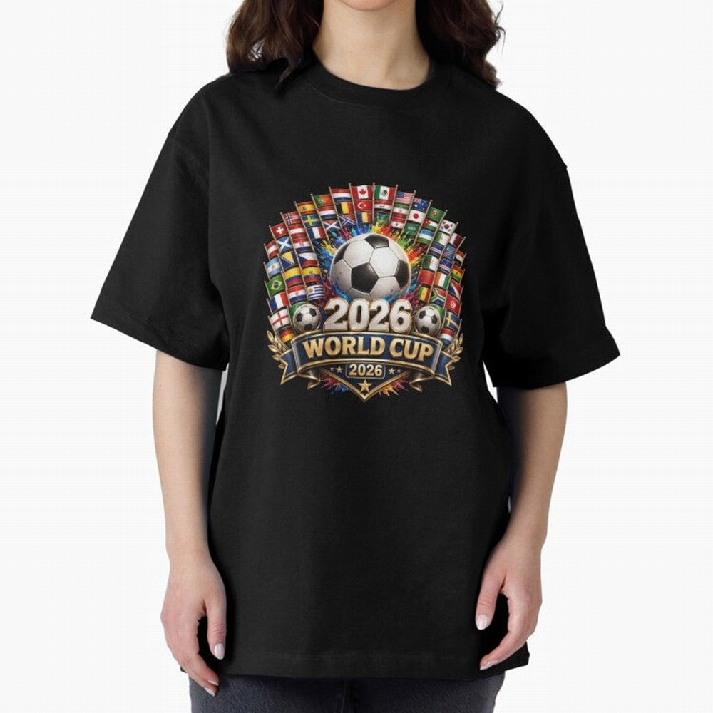World Cup 2026, Soccer Tournament, 2026 Retro World Cup, Usa Canada Mexico Football Classic T-Shirt Share the Excitement of Global Football Passion for FIFA World Cup 2026 Group Stage, with Haaland and Mbappe, Spain and Netherlands, Champion