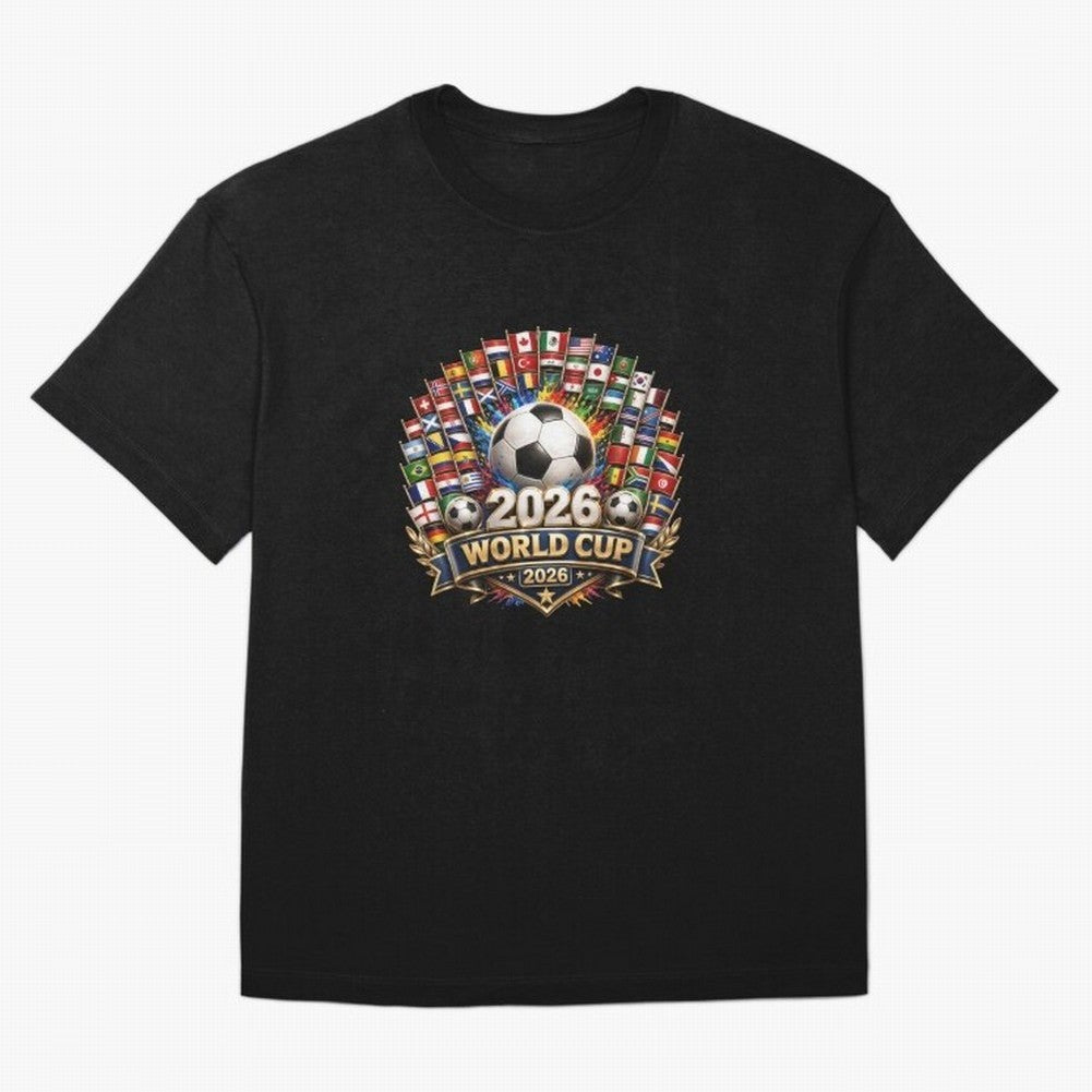 World Cup 2026, Soccer Tournament, 2026 Retro World Cup, Usa Canada Mexico Football Classic T-Shirt Share the Excitement of Global Football Passion for FIFA World Cup 2026 Group Stage, with Haaland and Mbappe, Spain and Netherlands, Champion