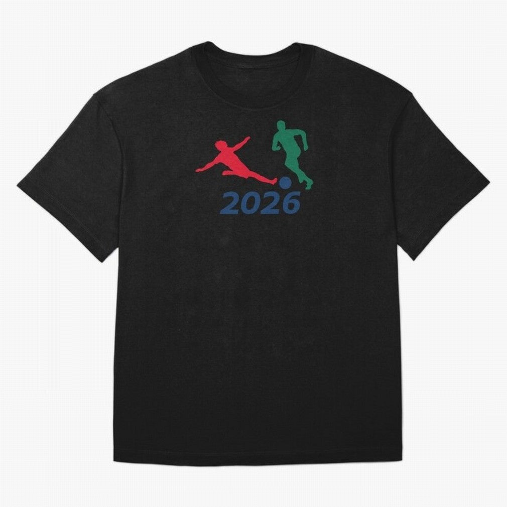 Footie Time Classic T-Shirt Show Your Love for FIFA World Cup 2026 Group Stage for Fans of Messi, CR7 and Mbappe and Brazil, Portugal and Argentina, Bringing Championship Spirit, Famous Goals, Roaring Crowds and International Football Unity; Made