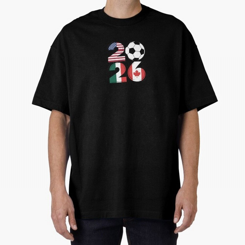 2026 soccer logo Classic T-Shirt Bring Match Day Fire to Global Football Passion for FIFA World Cup 2026, Centered on Messi, CR7 and Mbappe, Argentina and Brazil, Global Supporter Spirit, Legendary Goals, National Colors and Tournament Celebration;