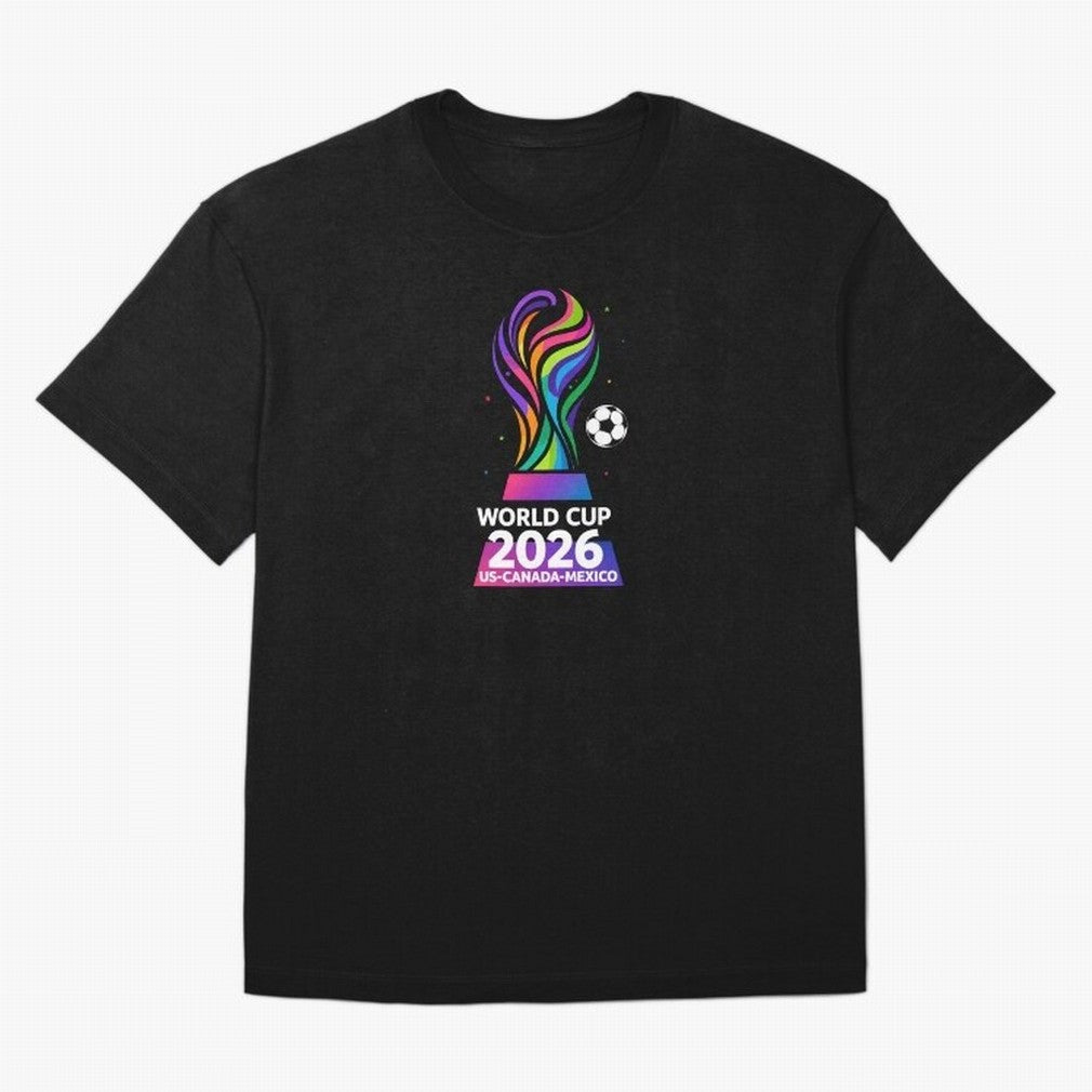 World Cup 2026 US-Canada-Mexico Soccer Trophy Classic T-Shirt Honor Global Football Passion for FIFA World Cup 2026, Featuring Neymar, Netherlands, Football History, Final Match Energy, Crowd Noise and Once in a Lifetime Moments; Perfect for Fans,