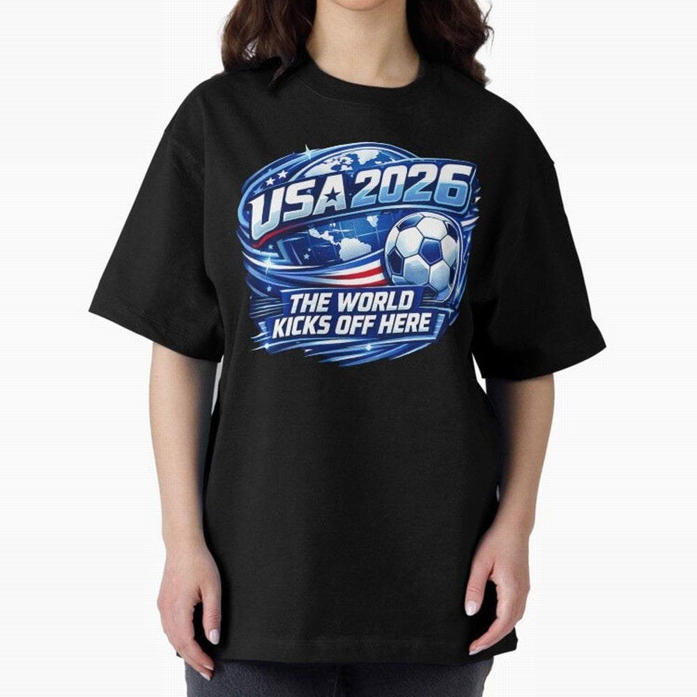 World Cup 2026 Classic T-Shirt Bring Match Day Fire to the FIFA World Cup 2026 Group Stage Journey through CR7 Highlights, Argentina Pride, Vintage Soccer Flavor, Modern Football Stars, National Flags and Final Night Emotion; Made for Collectors