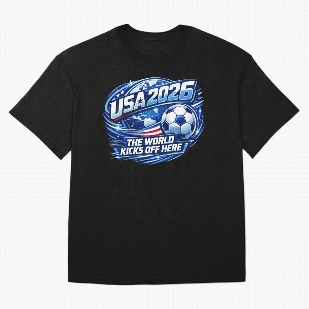 World Cup 2026 Classic T-Shirt Bring Match Day Fire to the FIFA World Cup 2026 Group Stage Journey through CR7 Highlights, Argentina Pride, Vintage Soccer Flavor, Modern Football Stars, National Flags and Final Night Emotion; Made for Collectors