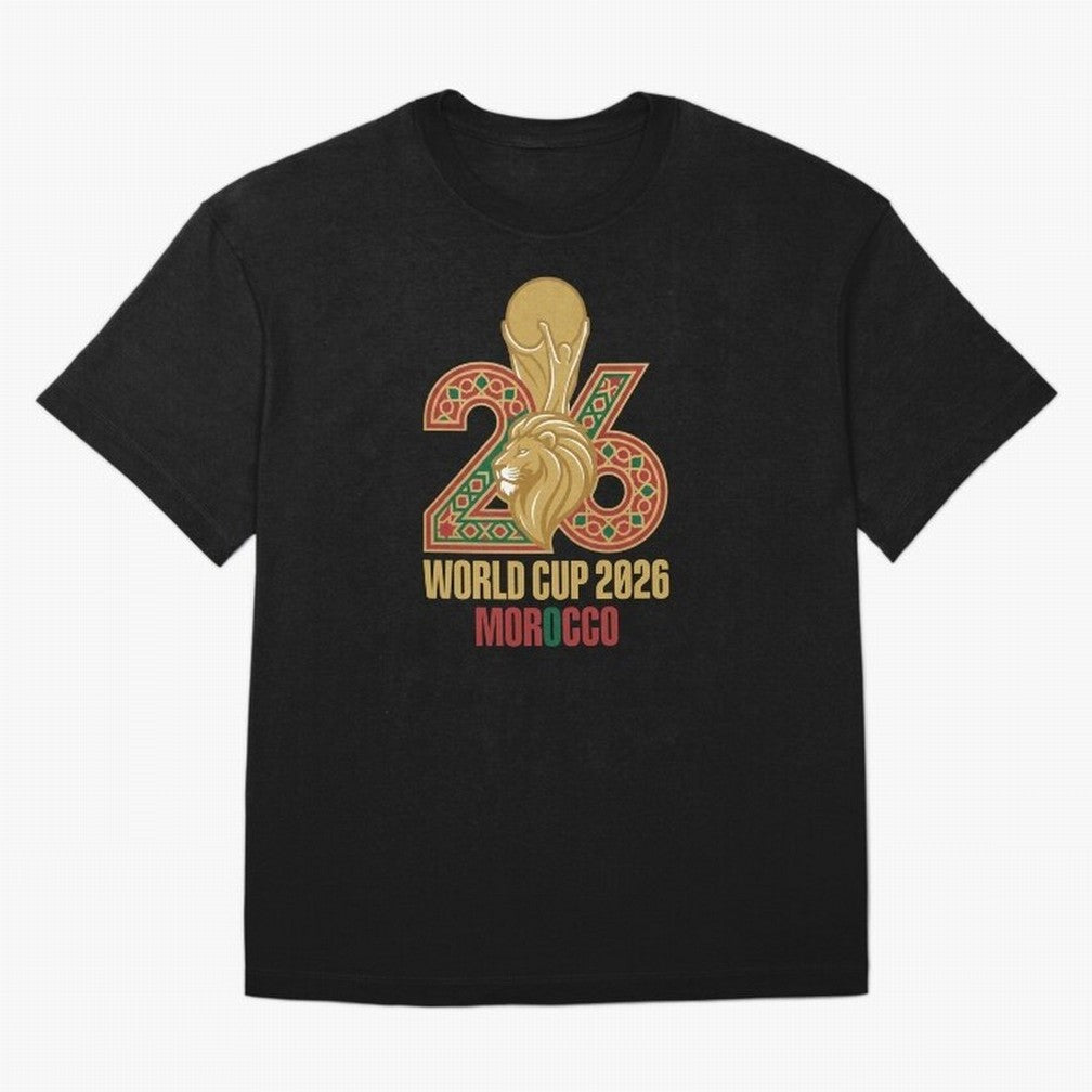 Copy of WORLD CUP 2026 MOROCCO Classic T-Shirt Create FIFA World Cup 2026 for Fans of CR7 and Portugal, Bringing Global Supporter Spirit, Legendary Goals, National Colors and Tournament Celebration; Ideal for Football Dads, Football Moms, Friends,