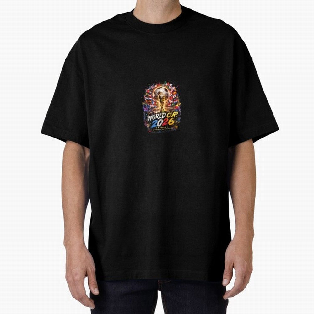 Copy of World Cup 2026 ¨C United Passion ?? | Neon Football Design Classic T-Shirt Capture FIFA World Cup 2026 USA Canada Mexico Spirit, Featuring Brazil, Cristiano Ronaldo, Haaland and CR7, Championship Spirit, Famous Goals, Roaring Crowds and