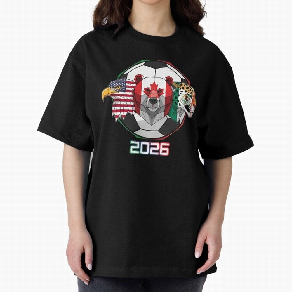 North American Soccer Animals 2026 Classic T-Shirt Honor the Football Icons of FIFA World Cup 2026 Group Stage Celebrating Neymar, Haaland and Cristiano Ronaldo, Argentina, France and Brazil Energy, Supporter Pride, Iconic Celebrations, Legendary