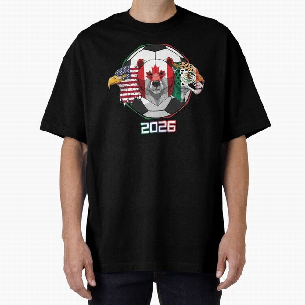 North American Soccer Animals 2026 Classic T-Shirt Honor the Football Icons of FIFA World Cup 2026 Group Stage Celebrating Neymar, Haaland and Cristiano Ronaldo, Argentina, France and Brazil Energy, Supporter Pride, Iconic Celebrations, Legendary