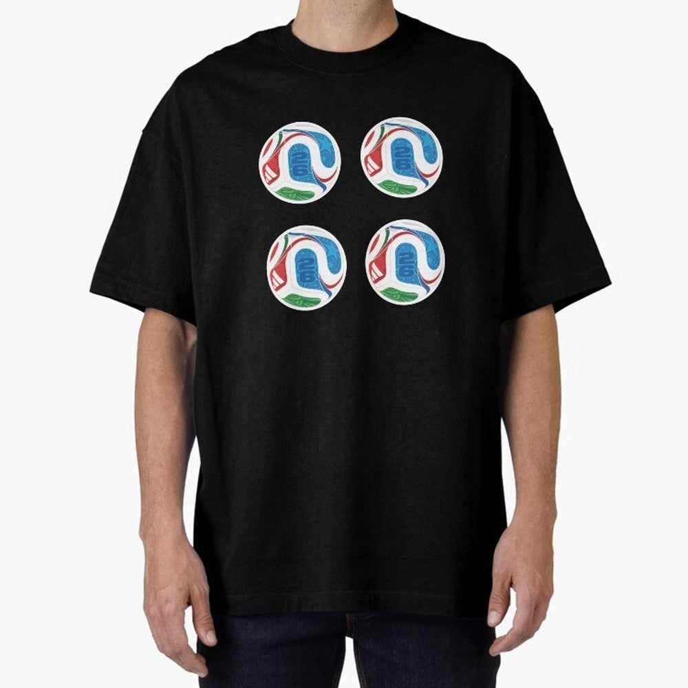 2026 World Soccer Ball Sticker Pack (4 pcs) Classic T-Shirt Bring a Champion Mindset to FIFA World Cup 2026 Group Stage Spirit, Filled with England and Germany, Messi, Champion Mindset, Group Stage Buzz, Knockout Tension and Passionate Fan Culture;