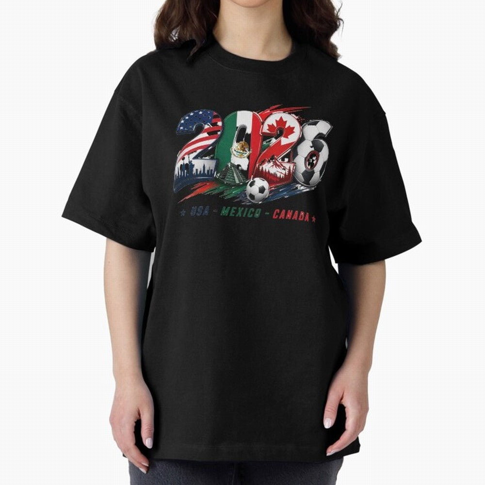 United by Football 2026 North America Soccer Design Classic T-Shirt Upgrade Match Day Hype around FIFA World Cup 2026 Group Stage, Haaland, Argentina and Brazil, Game Day Rituals, Football Legends, Country Pride and the Road to the Final; Made for