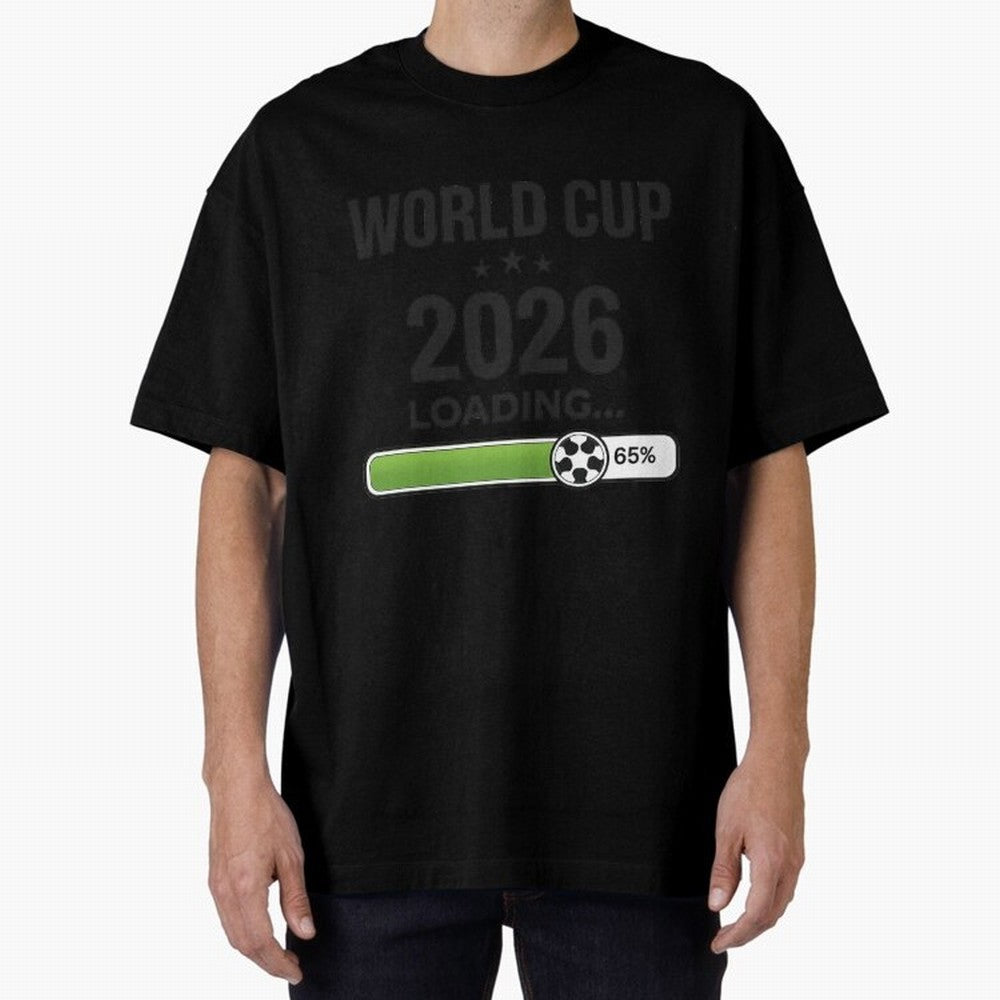 Copy of World Cup 2026 Loading Funny Football Shirt Soccer Fan Gift Classic T-Shirt Experience the Global Stage of Match Day Hype around FIFA World Cup 2026 Group Stage, Messi, CR7 and Mbappe, Portugal, Spain and Germany, Retro Football Energy,