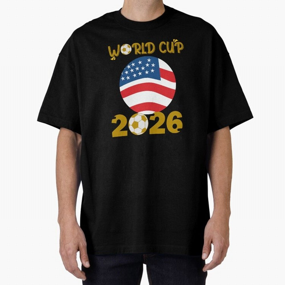 World Cup 2026 USA Soccer Design ¨C Football Fan Graphic T-Shirt Classic T-Shirt Show Your Stadium Side during Match Day Hype around FIFA World Cup 2026 Group Stage, Neymar, Brazil, Global Supporter Spirit, Legendary Goals, National Colors and