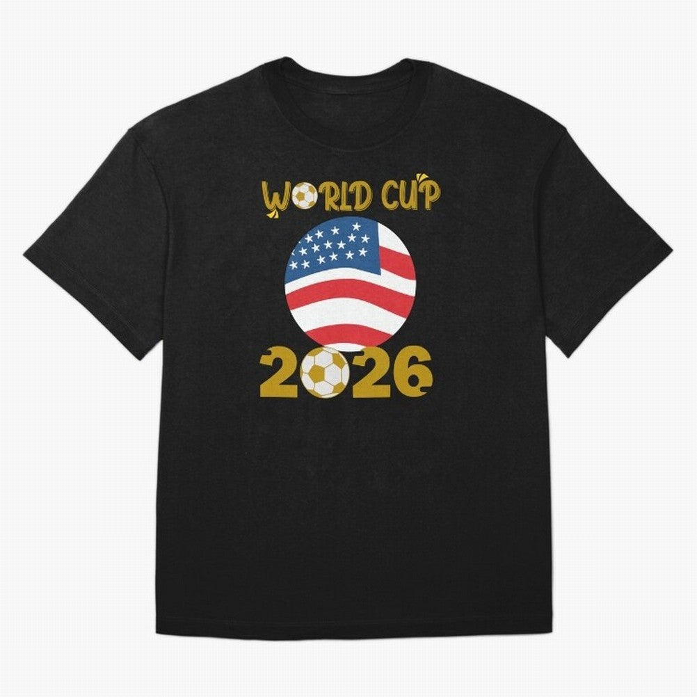 World Cup 2026 USA Soccer Design ¨C Football Fan Graphic T-Shirt Classic T-Shirt Show Your Stadium Side during Match Day Hype around FIFA World Cup 2026 Group Stage, Neymar, Brazil, Global Supporter Spirit, Legendary Goals, National Colors and