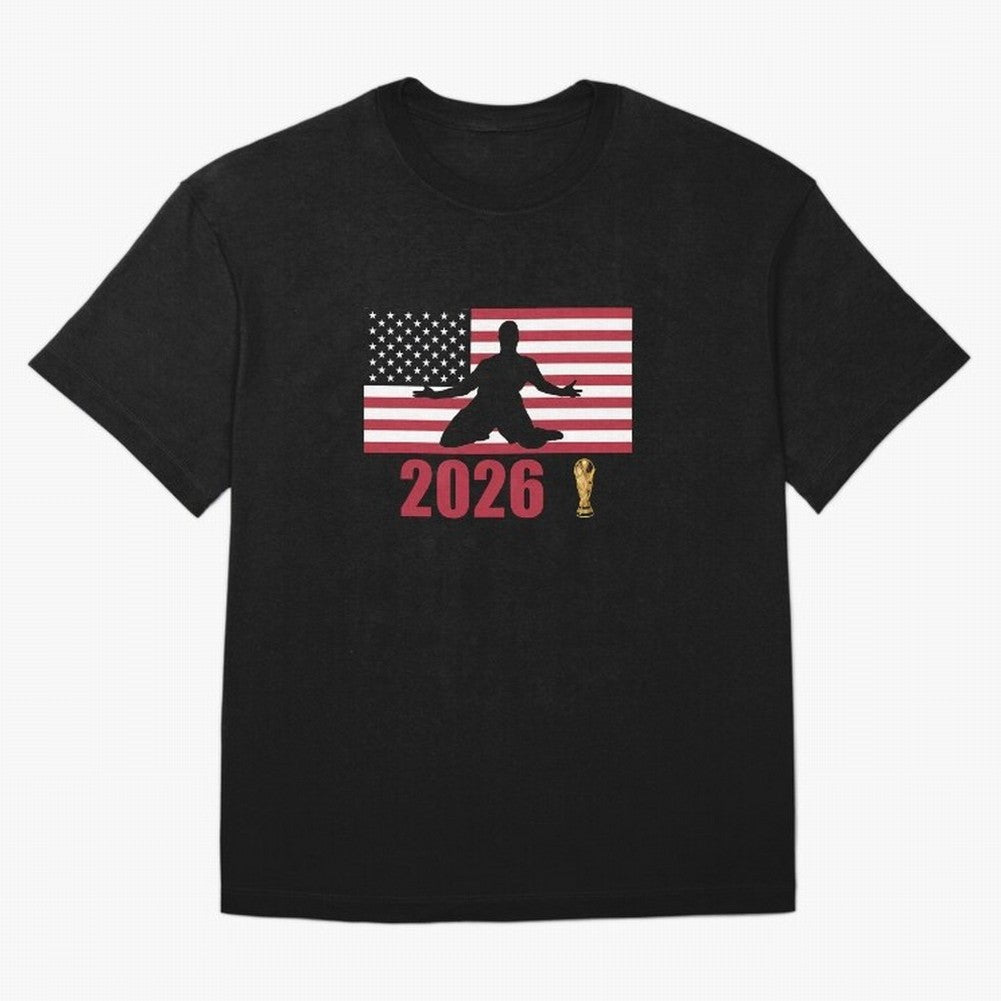 USA World Cup 2026 T-Shirt_84815866 Classic T-Shirt Upgrade FIFA World Cup 2026 Spirit, Capturing France and Portugal, Messi, Sports Nostalgia, International Competition, Famous Players and Unforgettable Victories; Perfect for People Who Love