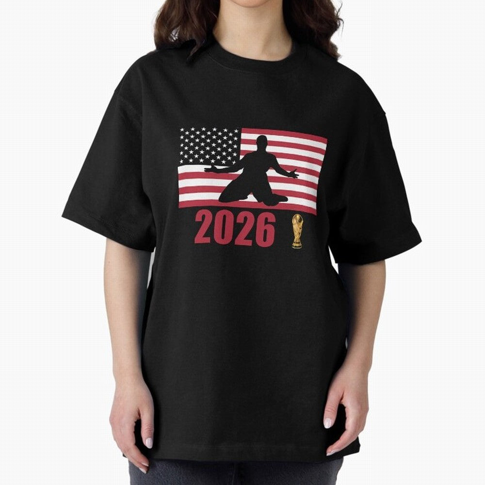 USA World Cup 2026 T-Shirt_84815866 Classic T-Shirt Upgrade FIFA World Cup 2026 Spirit, Capturing France and Portugal, Messi, Sports Nostalgia, International Competition, Famous Players and Unforgettable Victories; Perfect for People Who Love