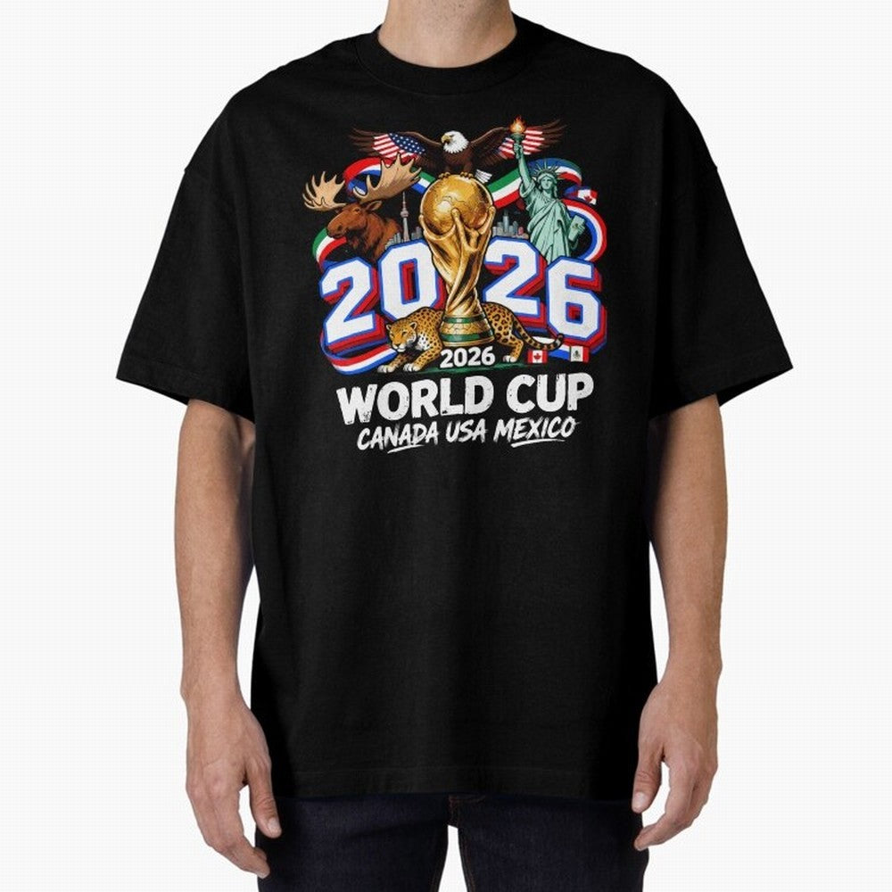 World Cup 2026 Soccer Fan USA Canada Mexico Classic T-Shirt Step into FIFA World Cup 2026 USA Canada Mexico Driven by CR7 and Messi, Argentina and Brazil Energy, Worldwide Fan Energy, Dramatic Goals, Stadium Lights and Championship Celebrations;