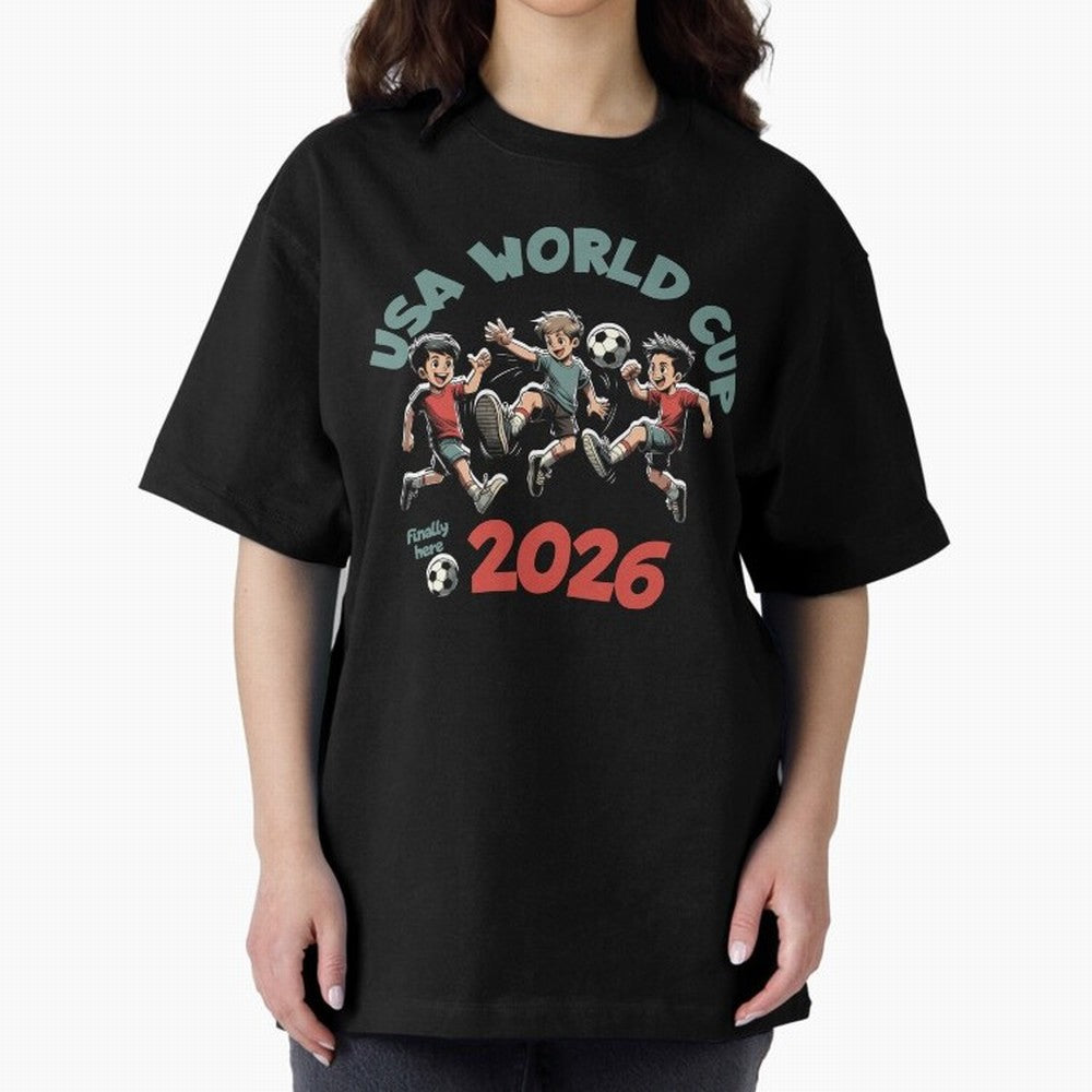 USA World Cup Classic T-Shirt Share Match Day Hype around FIFA World Cup 2026 Group Stage, Messi and Cristiano Ronaldo, Brazil, Portugal and Argentina, Goal Celebration Energy, Supporter Heritage, Football Icons and Worldwide Tournament Joy; Great