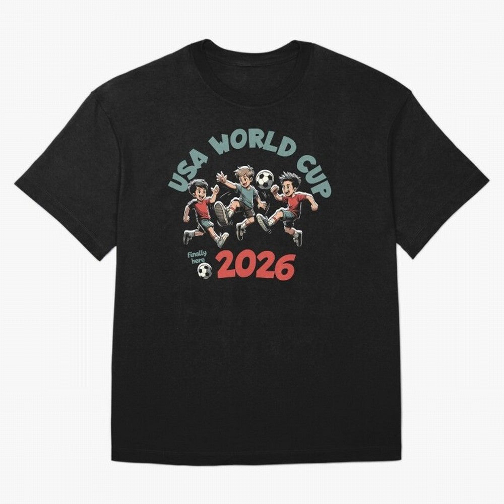 USA World Cup Classic T-Shirt Share Match Day Hype around FIFA World Cup 2026 Group Stage, Messi and Cristiano Ronaldo, Brazil, Portugal and Argentina, Goal Celebration Energy, Supporter Heritage, Football Icons and Worldwide Tournament Joy; Great
