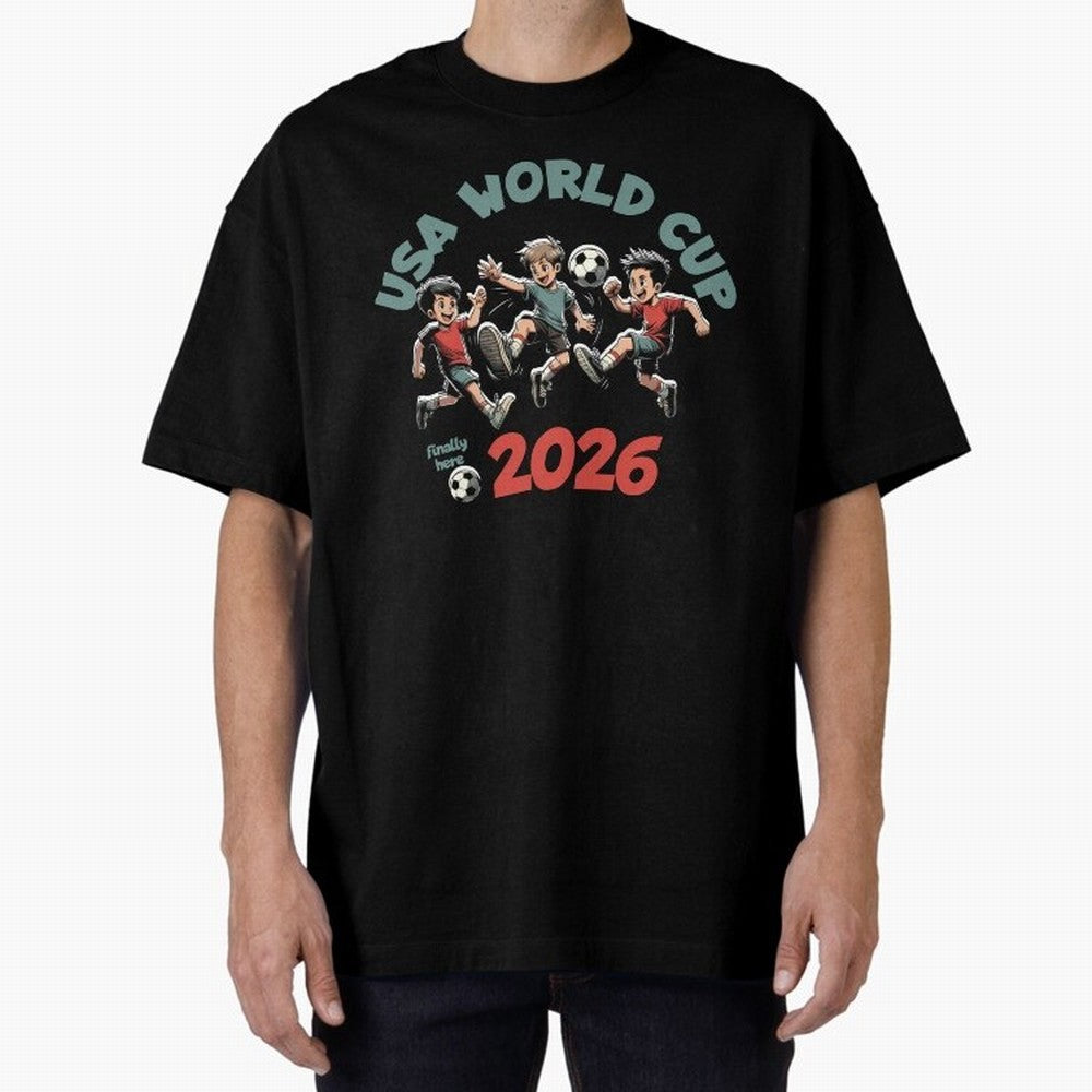 USA World Cup Classic T-Shirt Share Match Day Hype around FIFA World Cup 2026 Group Stage, Messi and Cristiano Ronaldo, Brazil, Portugal and Argentina, Goal Celebration Energy, Supporter Heritage, Football Icons and Worldwide Tournament Joy; Great