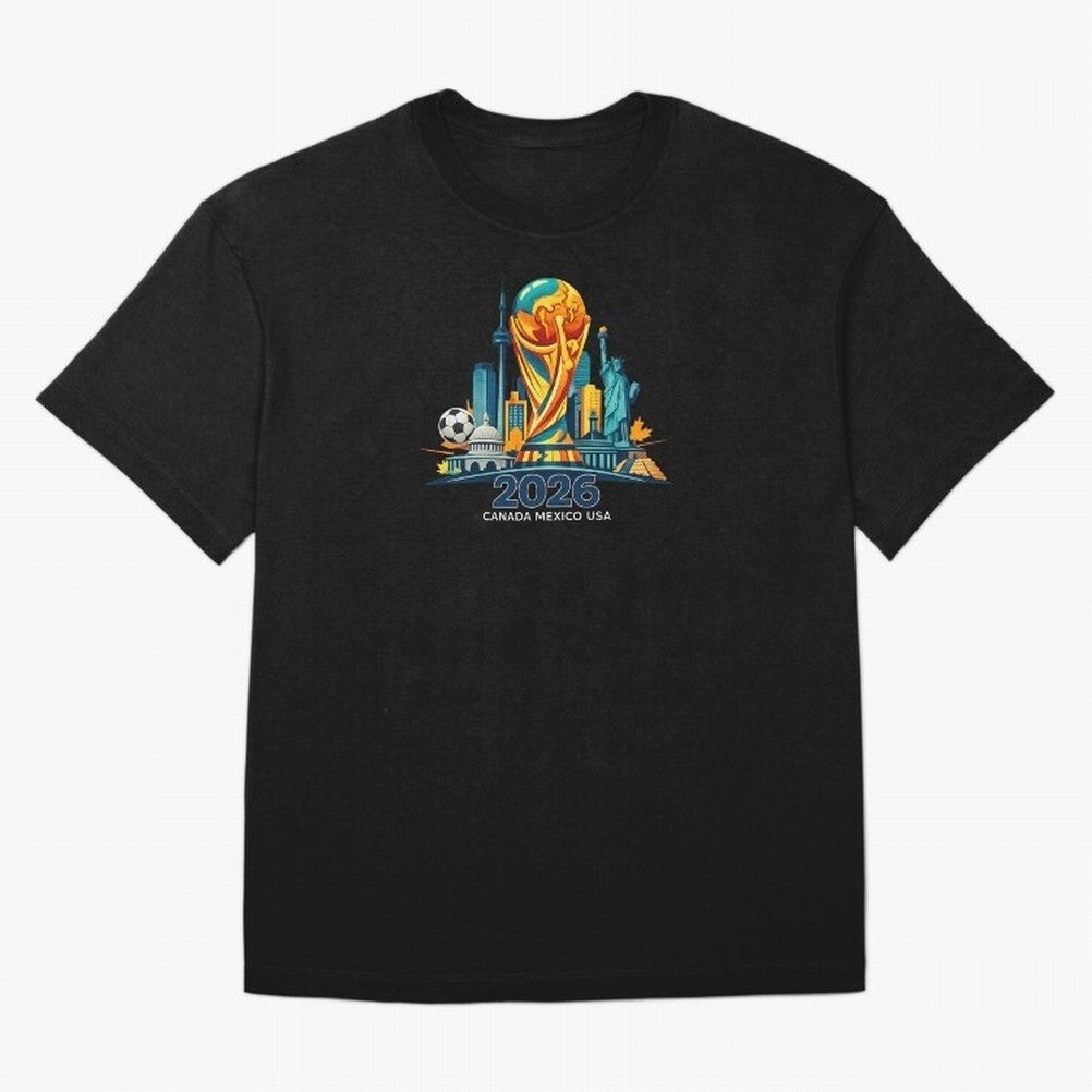 World Football Spirit 2026 - Global Football Championship - USA Canada Mexico Soccer Fan Classic T-Shirt Make Your Look Match FIFA World Cup 2026 for Fans of Messi, Neymar and Mbappe and Brazil, Bringing Champion Mindset, Group Stage Buzz, Knockout