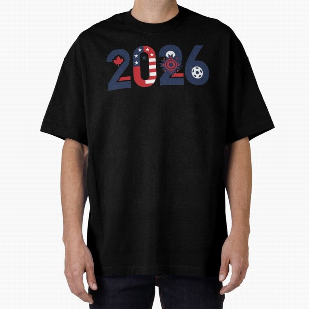 North America Soccer 2026 - Three Nations Fan Art Classic T-Shirt Cheer through Every Moment of FIFA World Cup 2026 Group Stage Spirit, Inspired by Brazil, Mbappe and Neymar, Retro Football Energy, Iconic Rivalries, Trophy Chase Drama and Stadium