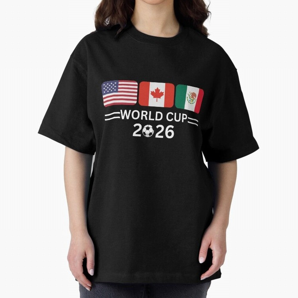 Football World Cup 2026 USA Canada Mexico Soccer & Football Fan Classic T-Shirt Make Memories around FIFA World Cup 2026 for Fans of Cristiano Ronaldo and Brazil, Bringing Champion Mindset, Group Stage Buzz, Knockout Tension and Passionate Fan
