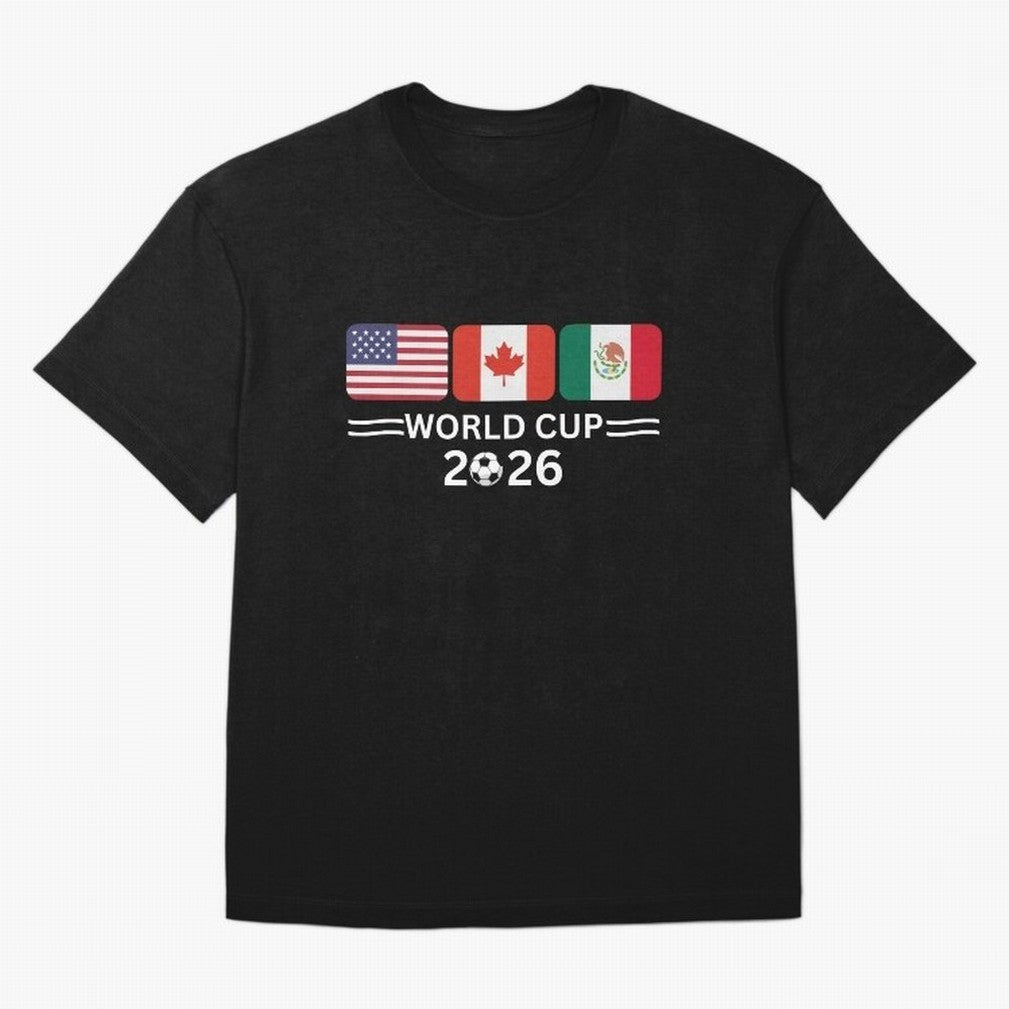 Football World Cup 2026 USA Canada Mexico Soccer & Football Fan Classic T-Shirt Make Memories around FIFA World Cup 2026 for Fans of Cristiano Ronaldo and Brazil, Bringing Champion Mindset, Group Stage Buzz, Knockout Tension and Passionate Fan