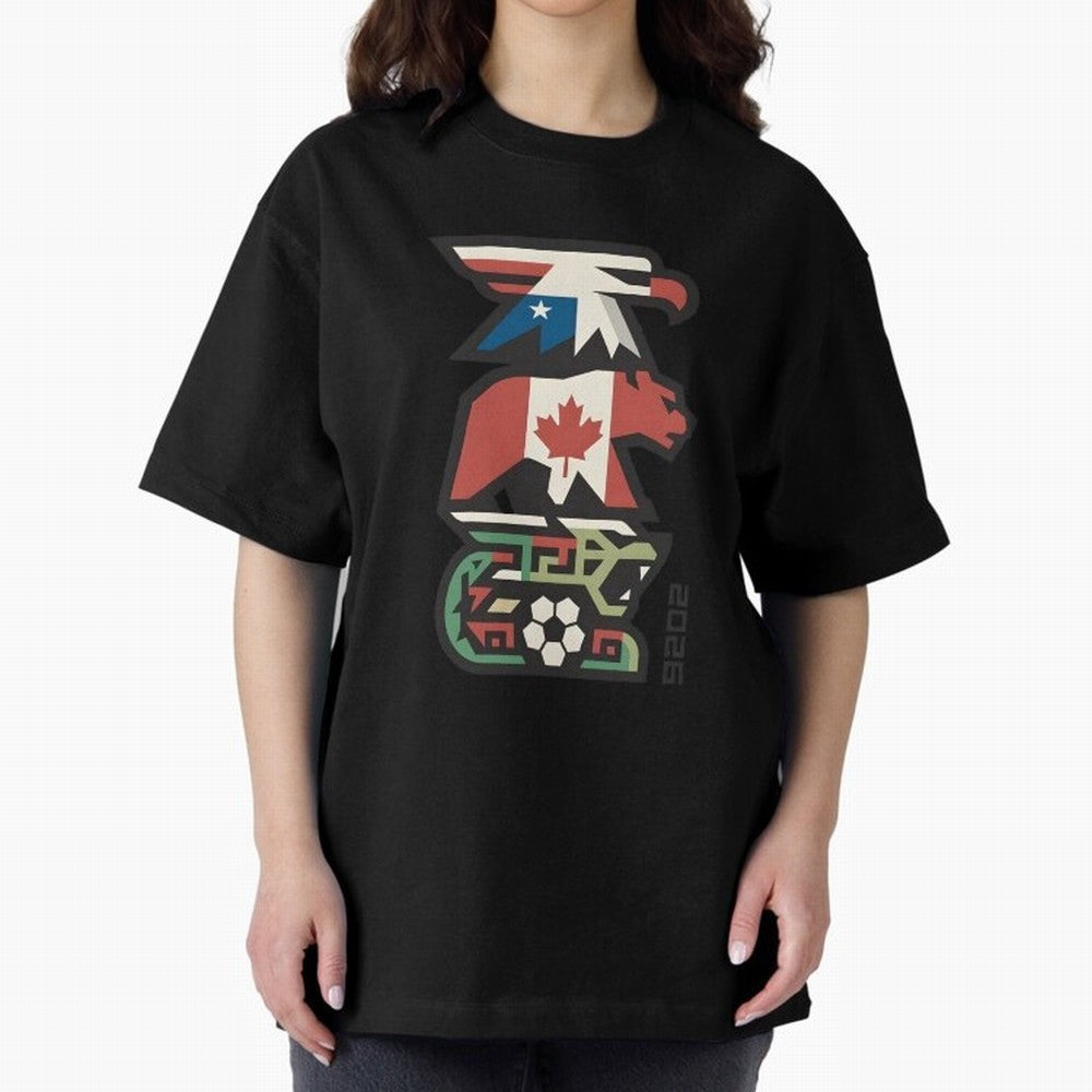 USA Canada Mexico World Cup 2026 Host Nations Classic T-Shirt Cheer through Every Moment of Global Football Passion for FIFA World Cup 2026 USA Canada Mexico, Driven by Messi, Portugal, Spain and Germany, Vintage Soccer Flavor, Modern Football